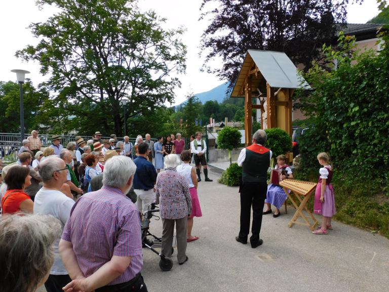 Segnung des Flurkreuzes an der Steinfeldbrücke