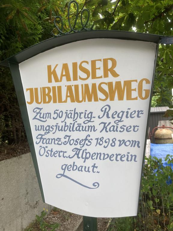 Tafel Kaiser Jubiläumsweg