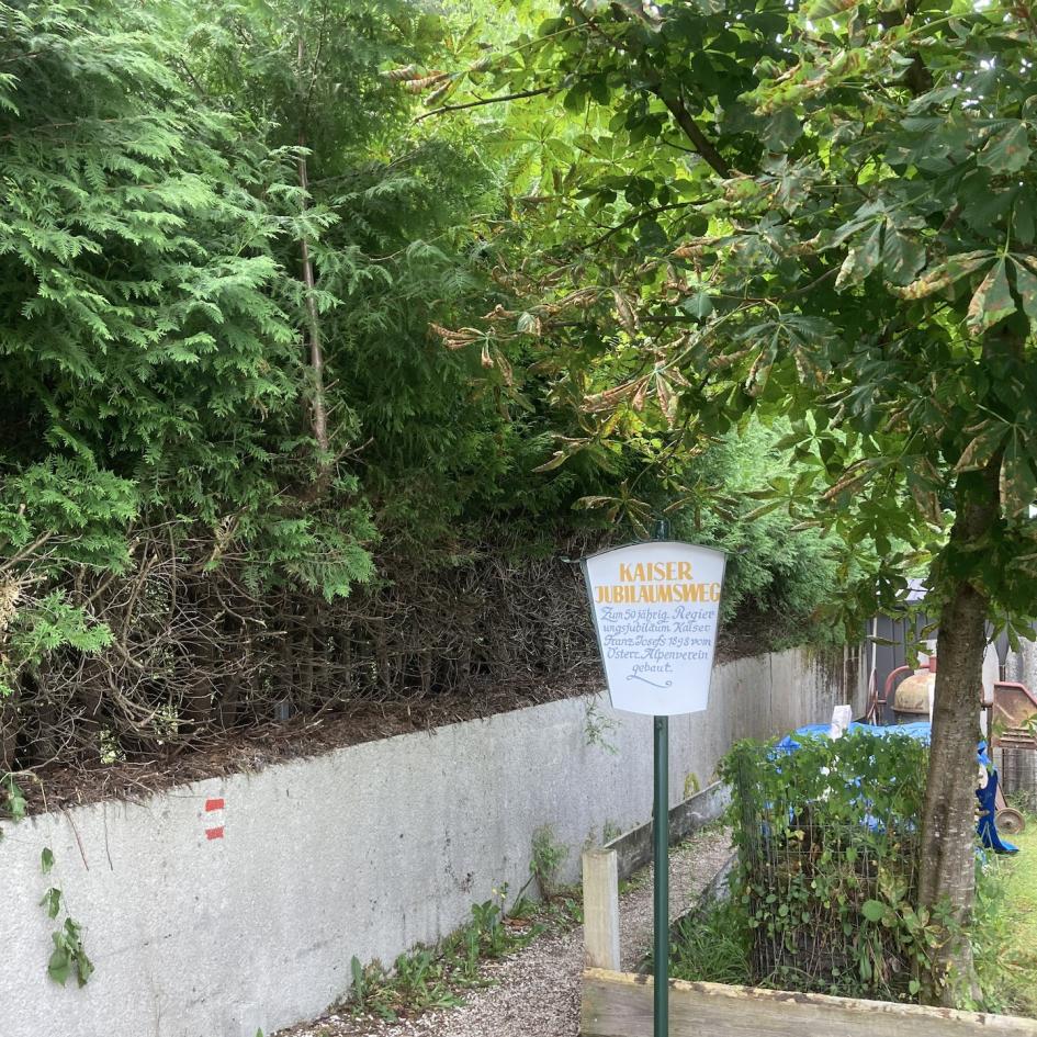 Hinweistafel Jubiläumsweg