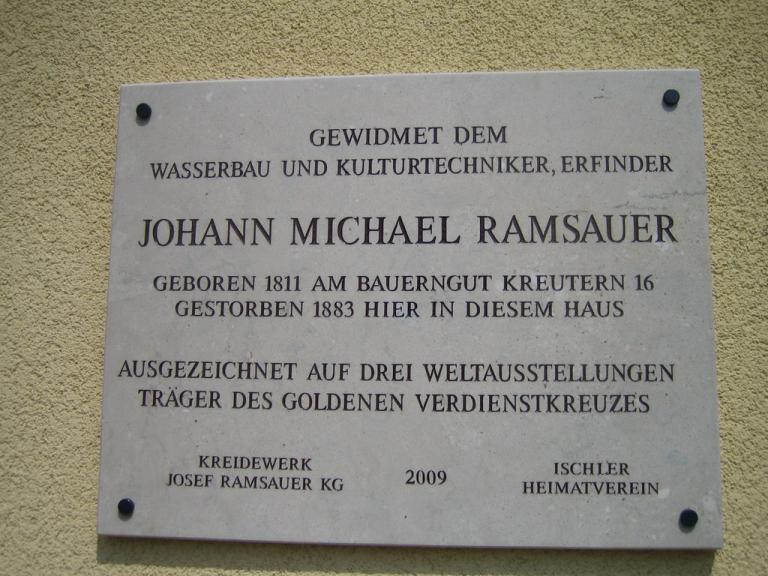 Johann Michael Ramsauer Gedenktafel