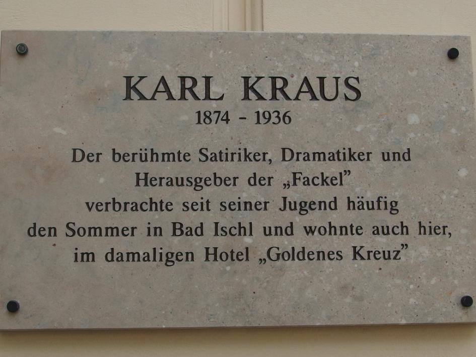 Karl Kraus Gedenktafel